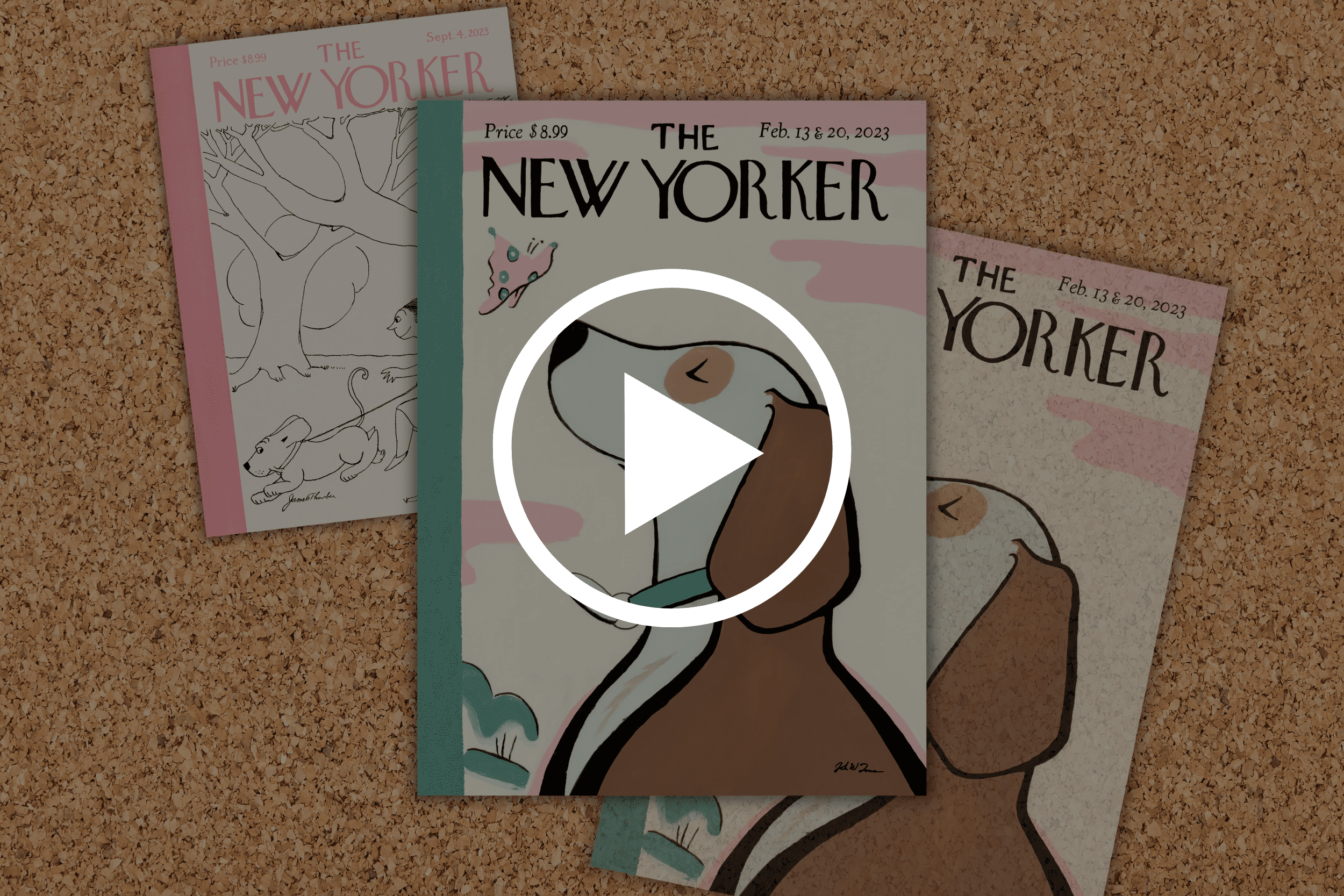 Découvrez l'animation 2D de la couverture du New Yorker par L'Atelier d'Ax : motion design basé sur l'illustration "New Tricks" de John W. Tomac.