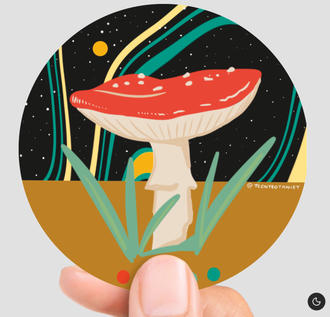 Wild Mushroom Sticker