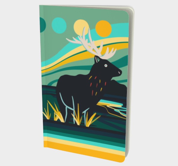 Elk notebook by Teenybotanist, front cover