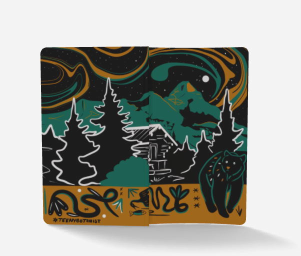 Bear notebook lying flat