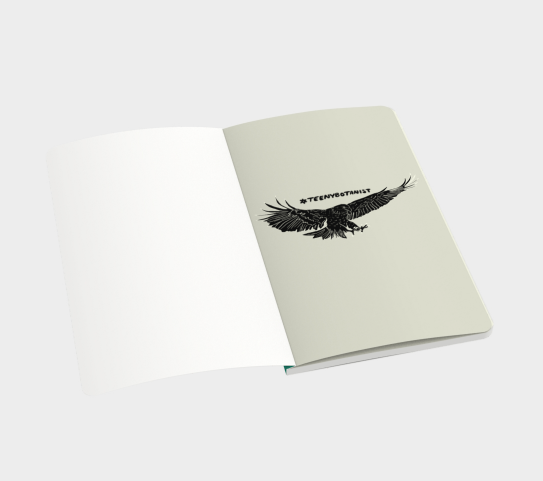 Eagle notebook lying flat