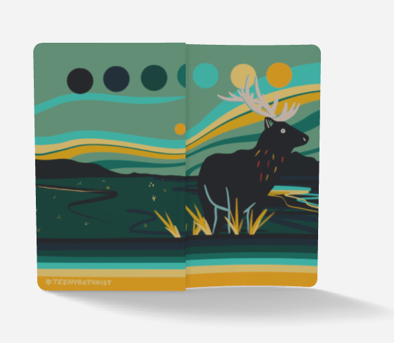 Elk notebook lying flat