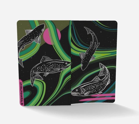 Wild Trout notebook lying flat
