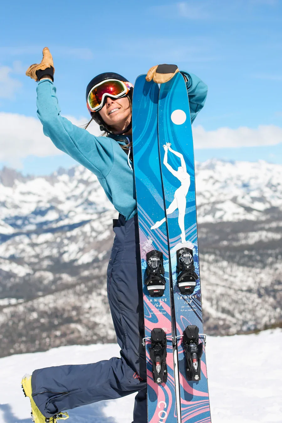 Skier with Coalition Snow La Nieve skis