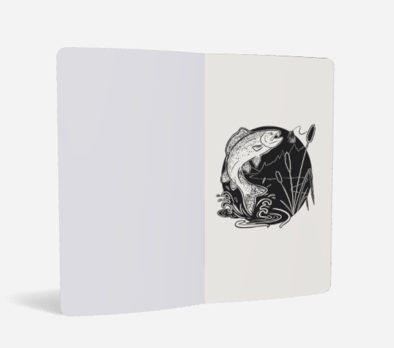 Wild Trout notebook, inside cover