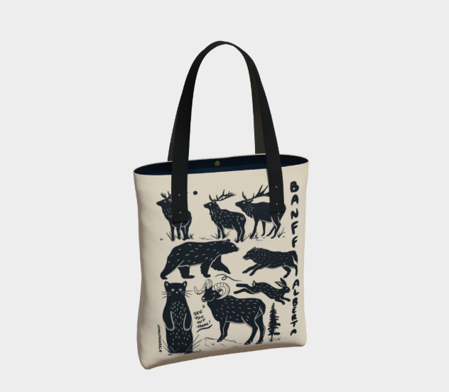 Wild Things tote bag, other side