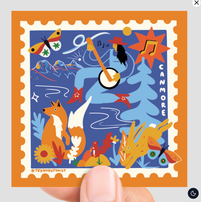 Canmore Folkie Sticker