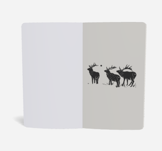 Elk notebook, inside cover