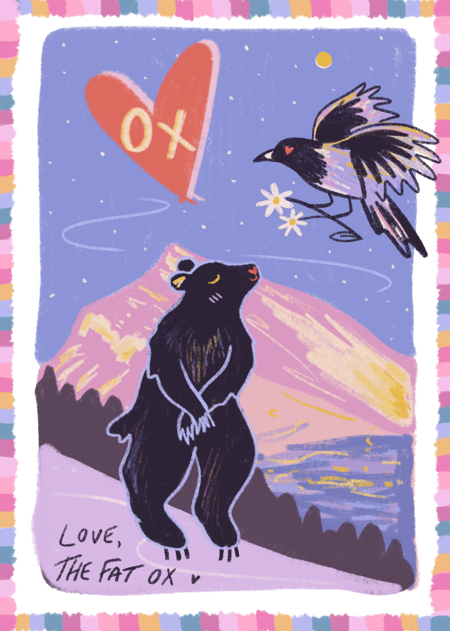 Valentine's Day Love Cards for the Fat Ox