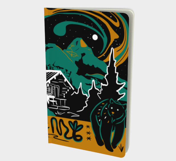 Bear notebook by Teenybotanist, front cover