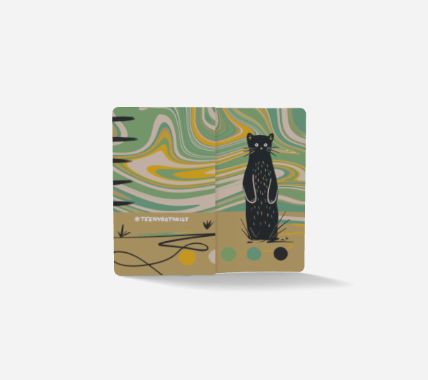 Wild Cutie notebook lying flat