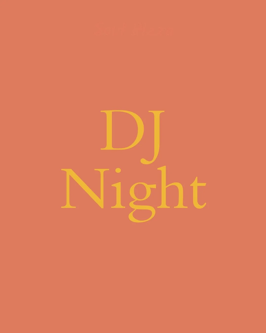 DJ Night: Saturday 28th November