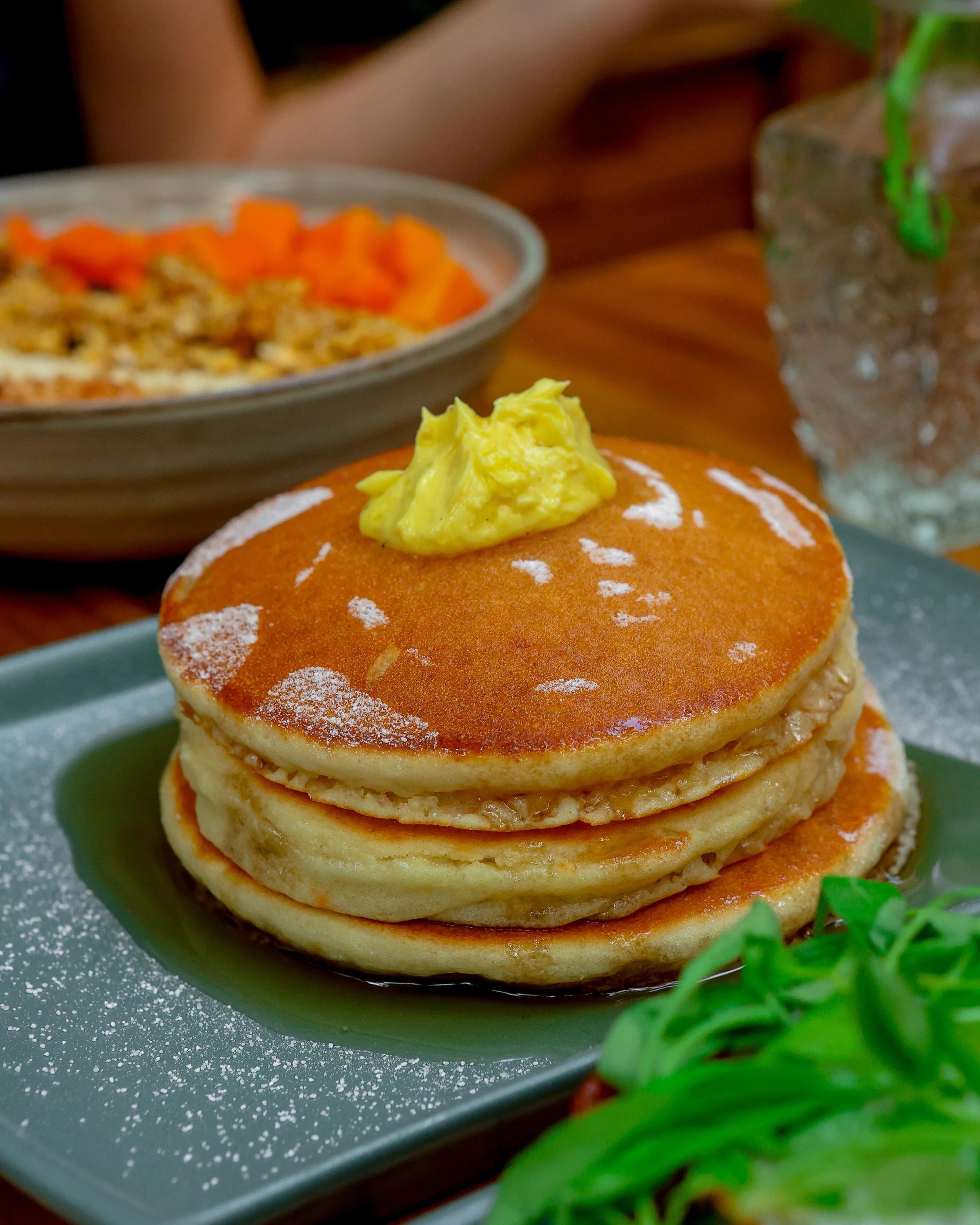 Pancakes with a Tropical Twist at Snack Shack