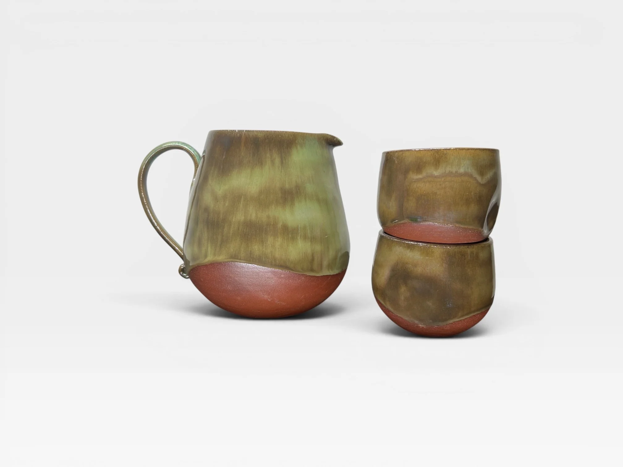 Echeveria Red Dragon Pitcher and Cup Set