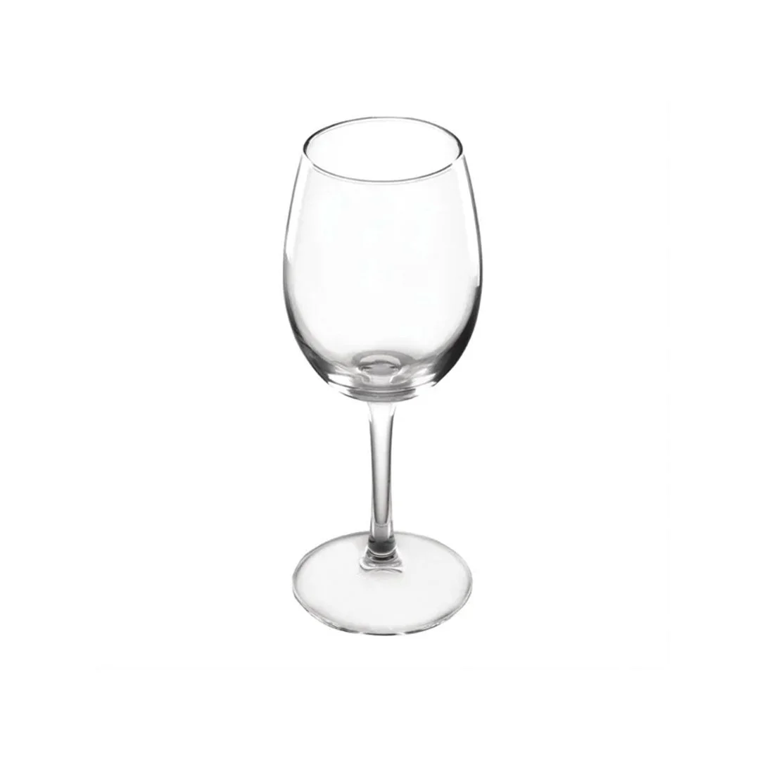 Verona 350ml wine glass with a clear bowl and slender stem
