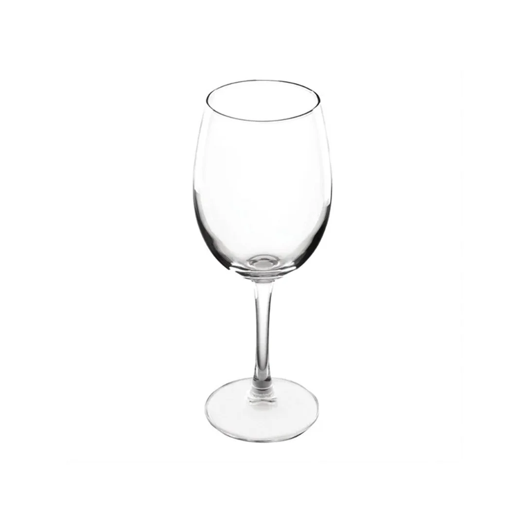 Verona 470ml wine glass with a clear bowl and slender stem