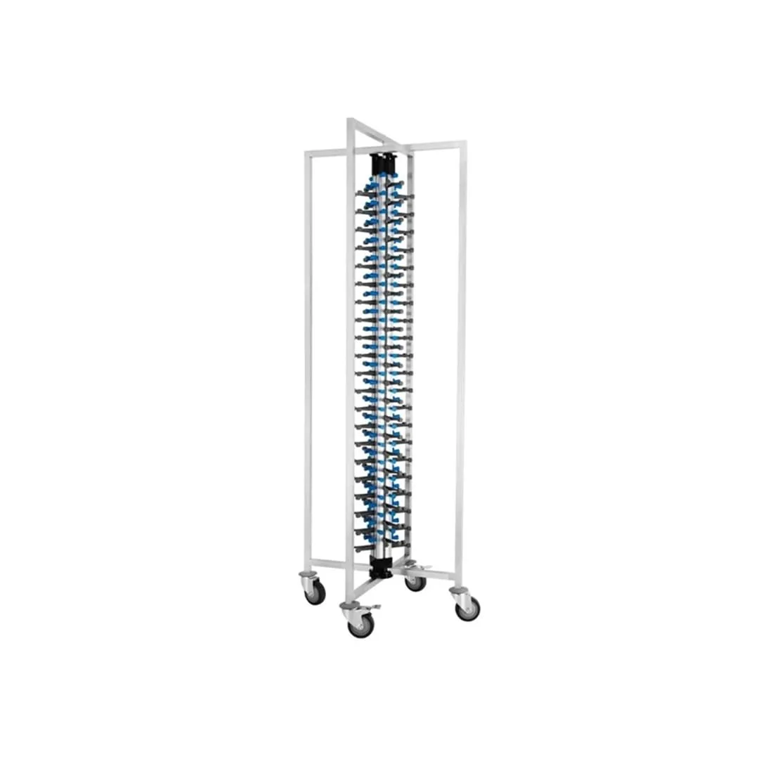 Mobile plate rack for high-capacity plate storage