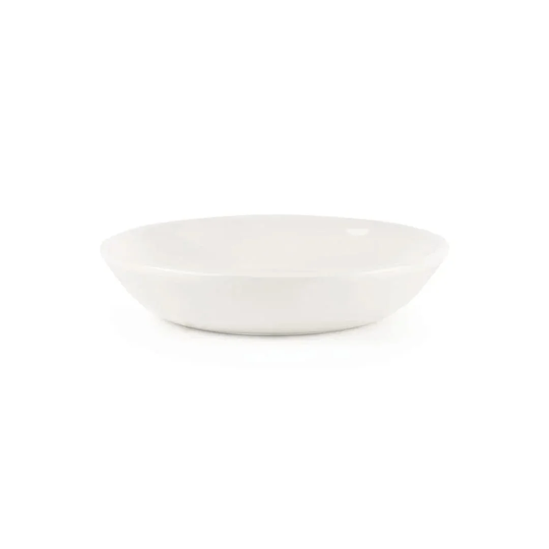 White  butter dish for table service