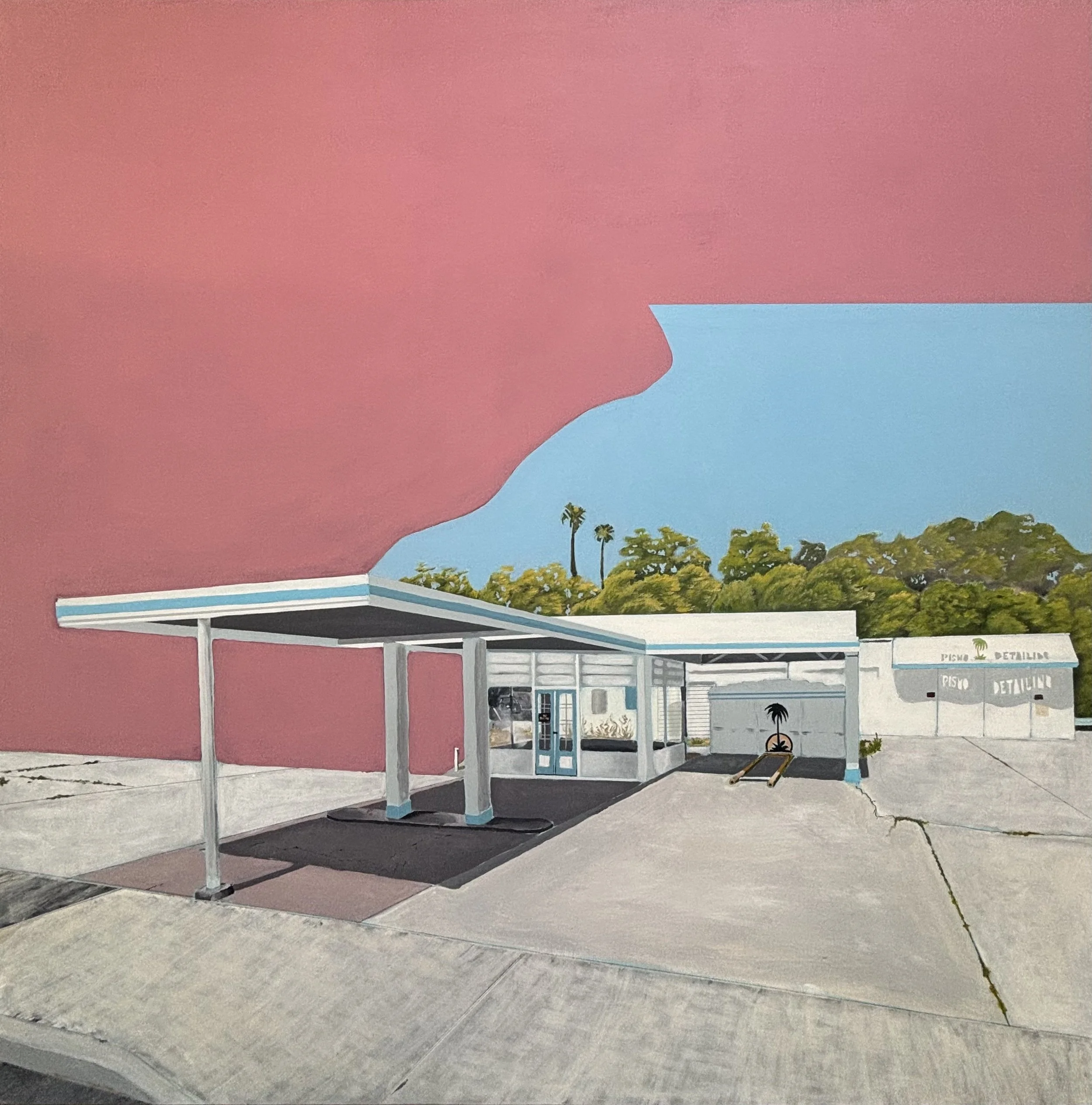 "I'VE BEEN THERE BUT DIDN'T NOTICE", 40X40", ACRYLIC ON PANEL