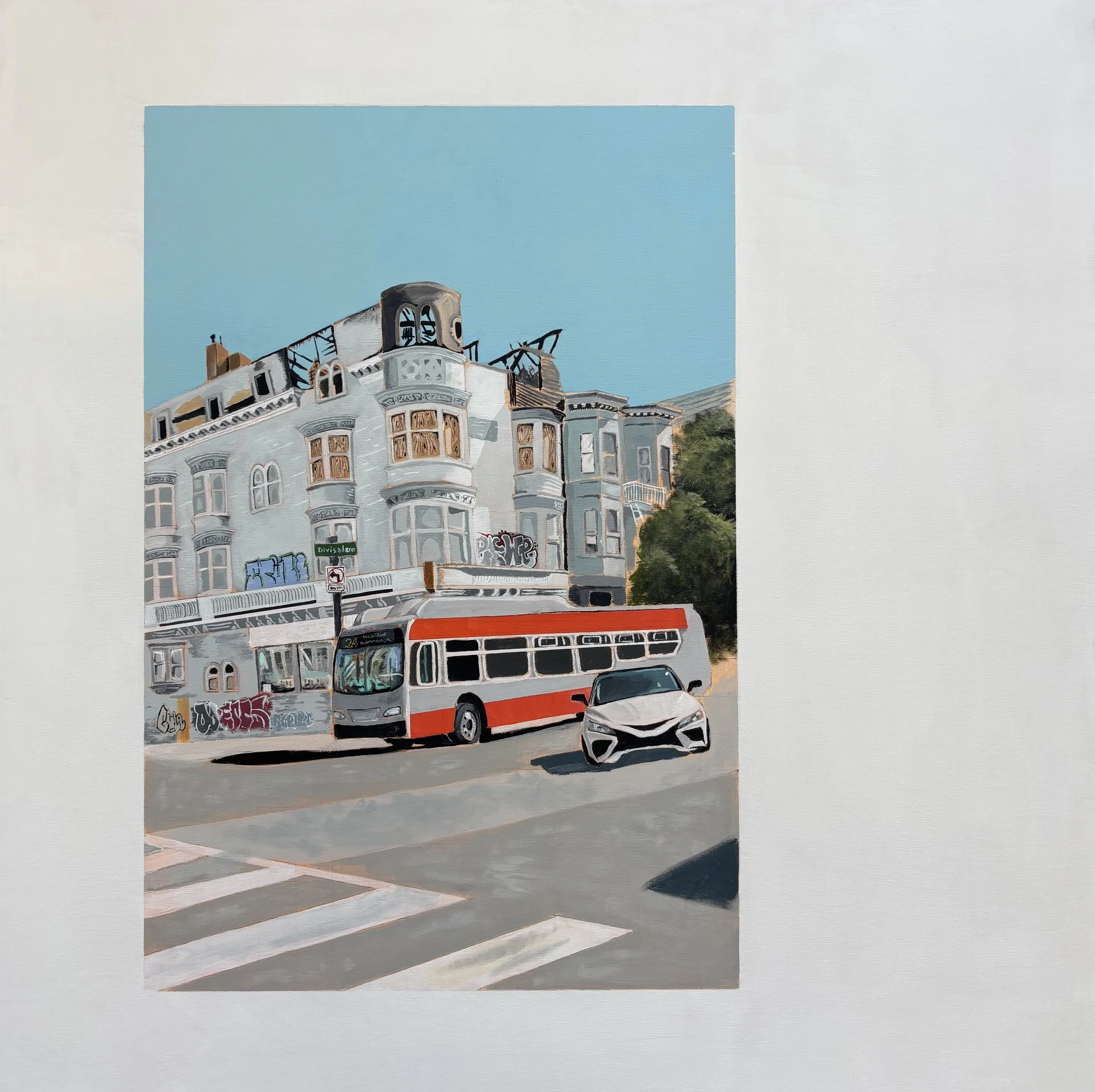 "RELIC IN 2D" 30X30", ARCYLIC ON PANEL