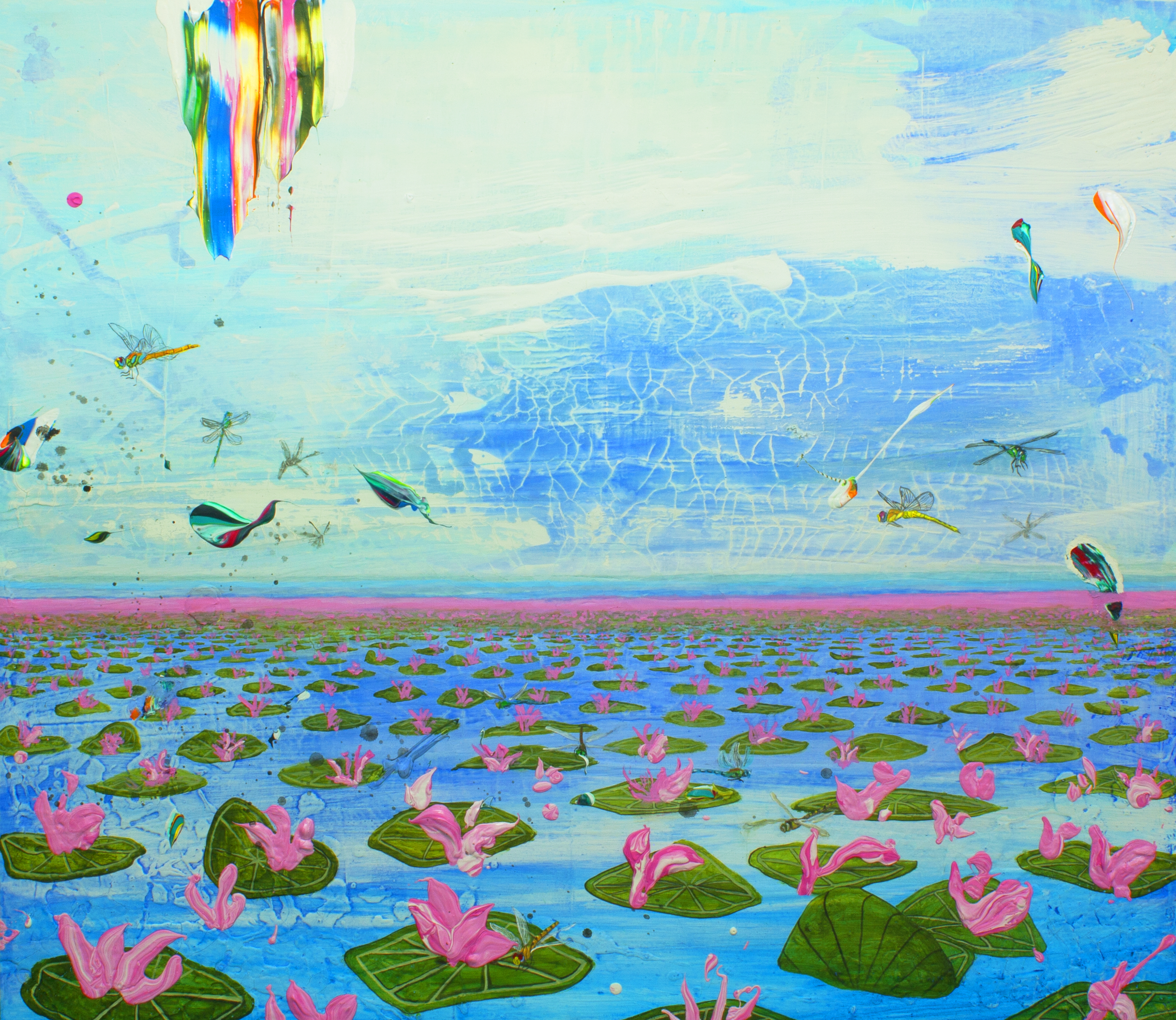 Fireflies and Water Lilies