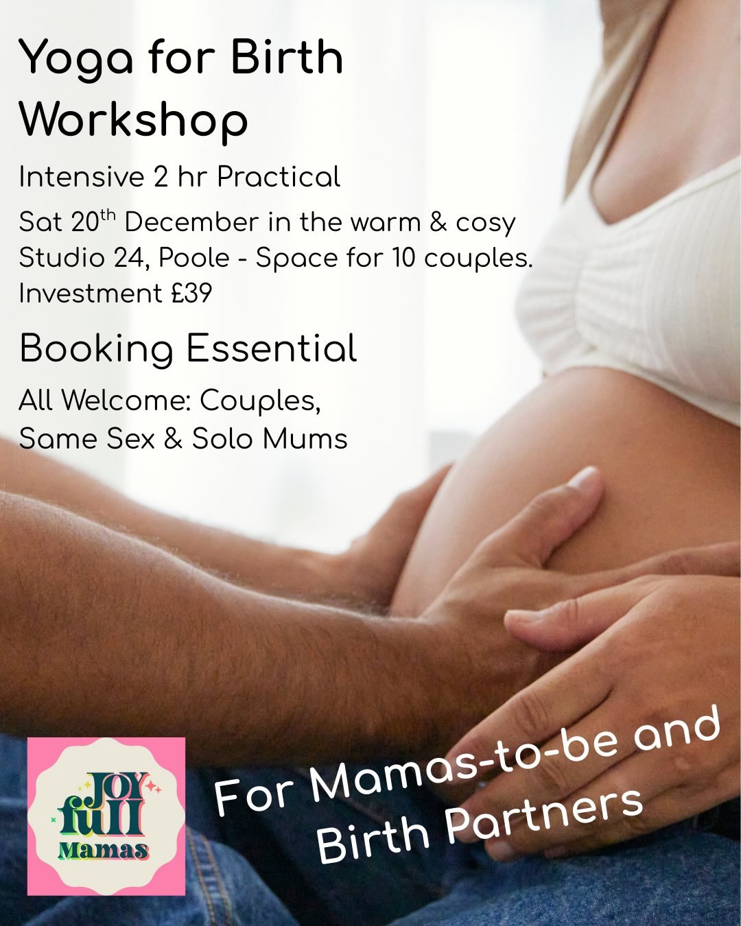 YOGA FOR BIRTH WORKSHOP - Intensive 2hr practical, holistic &amp; EMPOWERING birth preparation.
💕
5 spaces left! This will not have been part of your standard Antenatal Course and WILL make a hugely POSITIVE difference to your birth experience.
🤰🏻