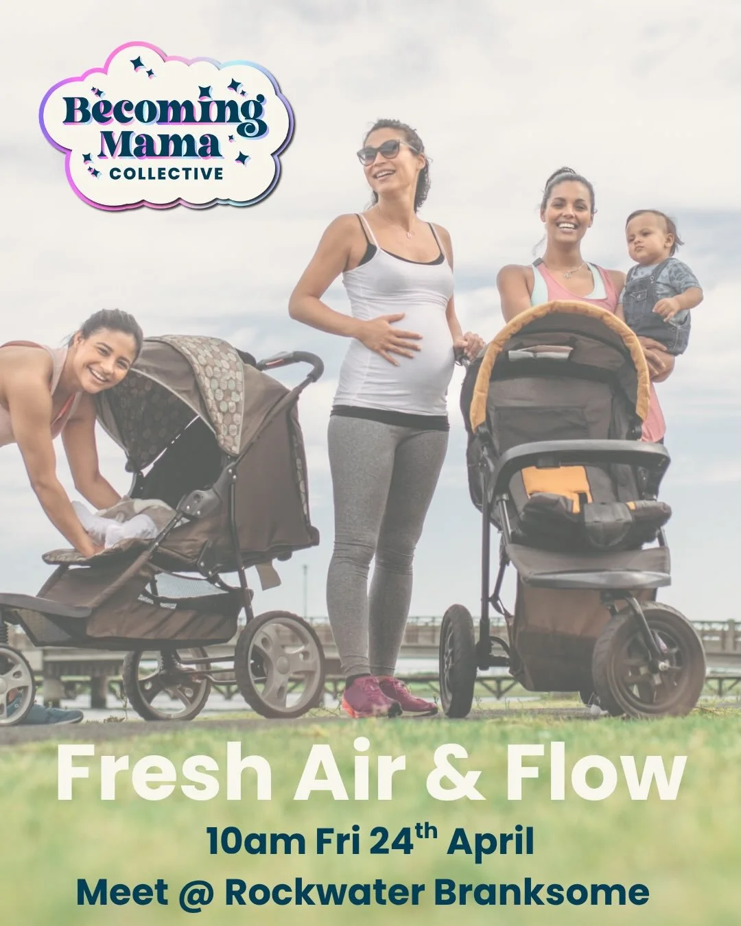 FREE &lsquo;Fresh Air and Flow&rsquo; Becoming Mama Collective monthly meets for all Pregnant and Mamas - you are very welcome to join us whether you are current clients or not. 
🚶🏻&zwj;♀️🤰🏻
You are invited and very welcome to join us for our fre