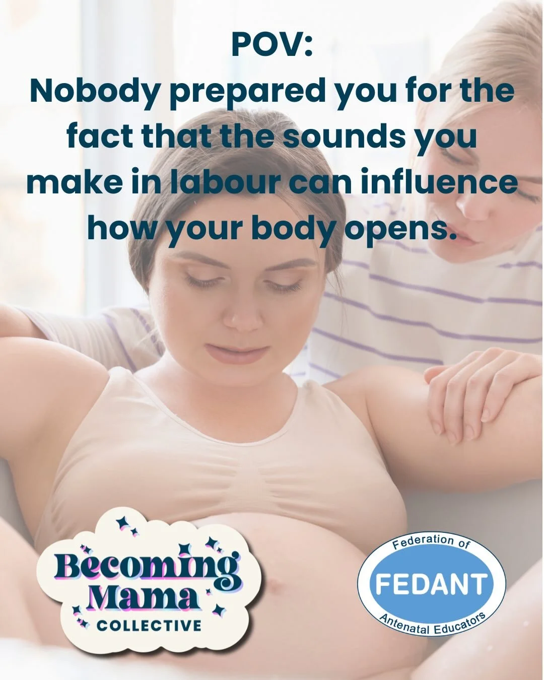 The way we sound in labour matters more than most women are ever taught.

In this week&rsquo;s class, we explored the connection between the throat, nervous system and pelvic floor &mdash; and why deep, instinctive vocalisation can help the body soft