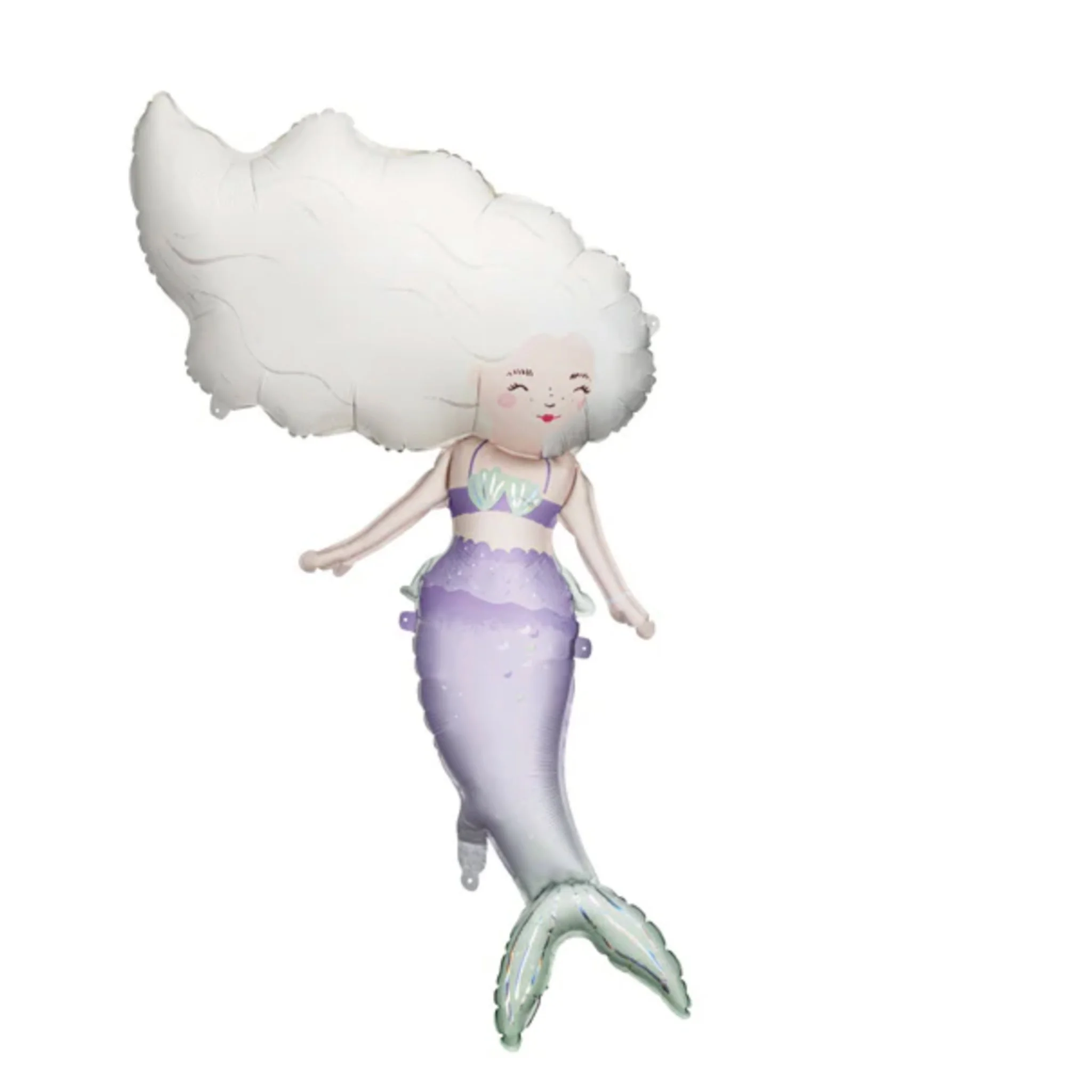 white hair mermaid