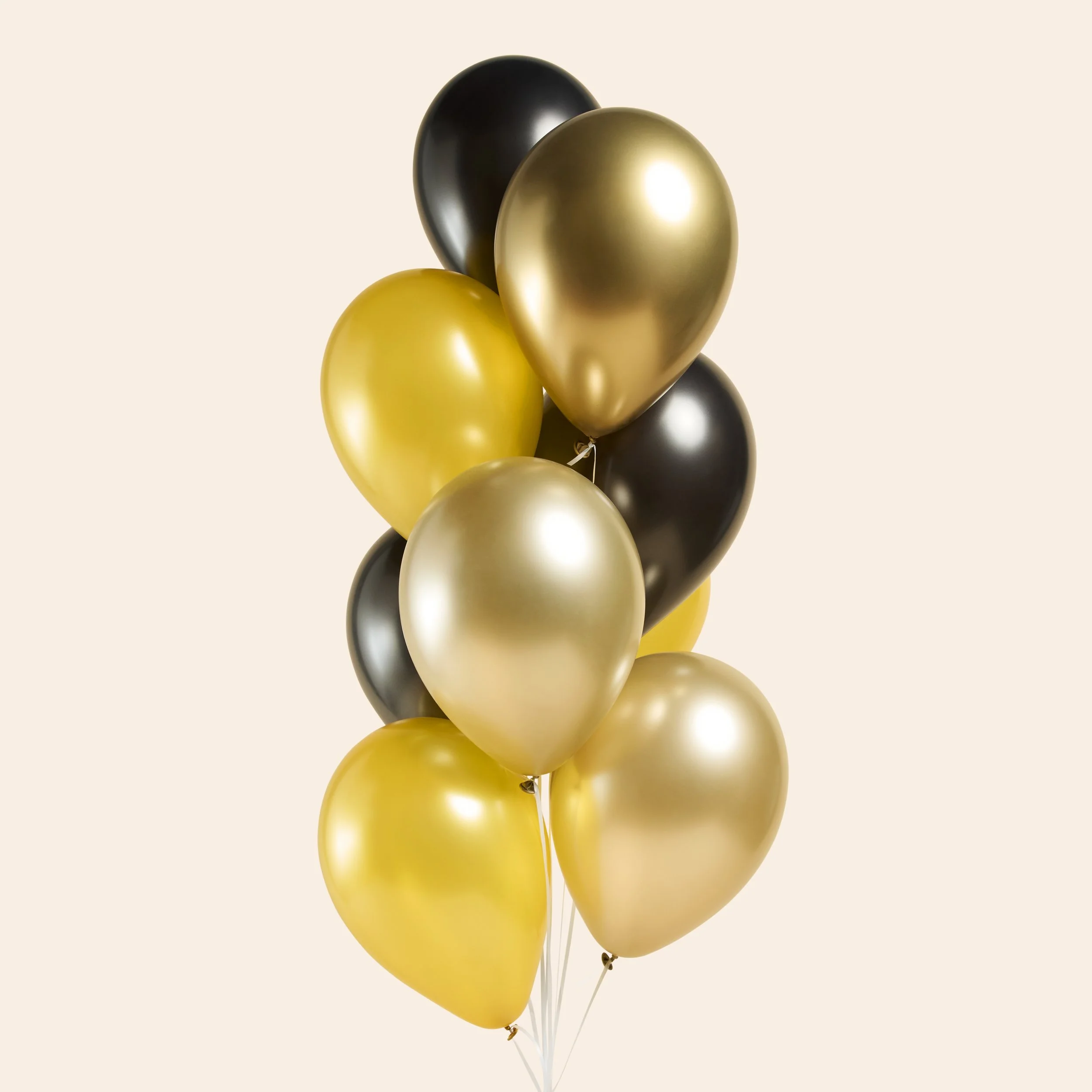 silvers golds metalic black