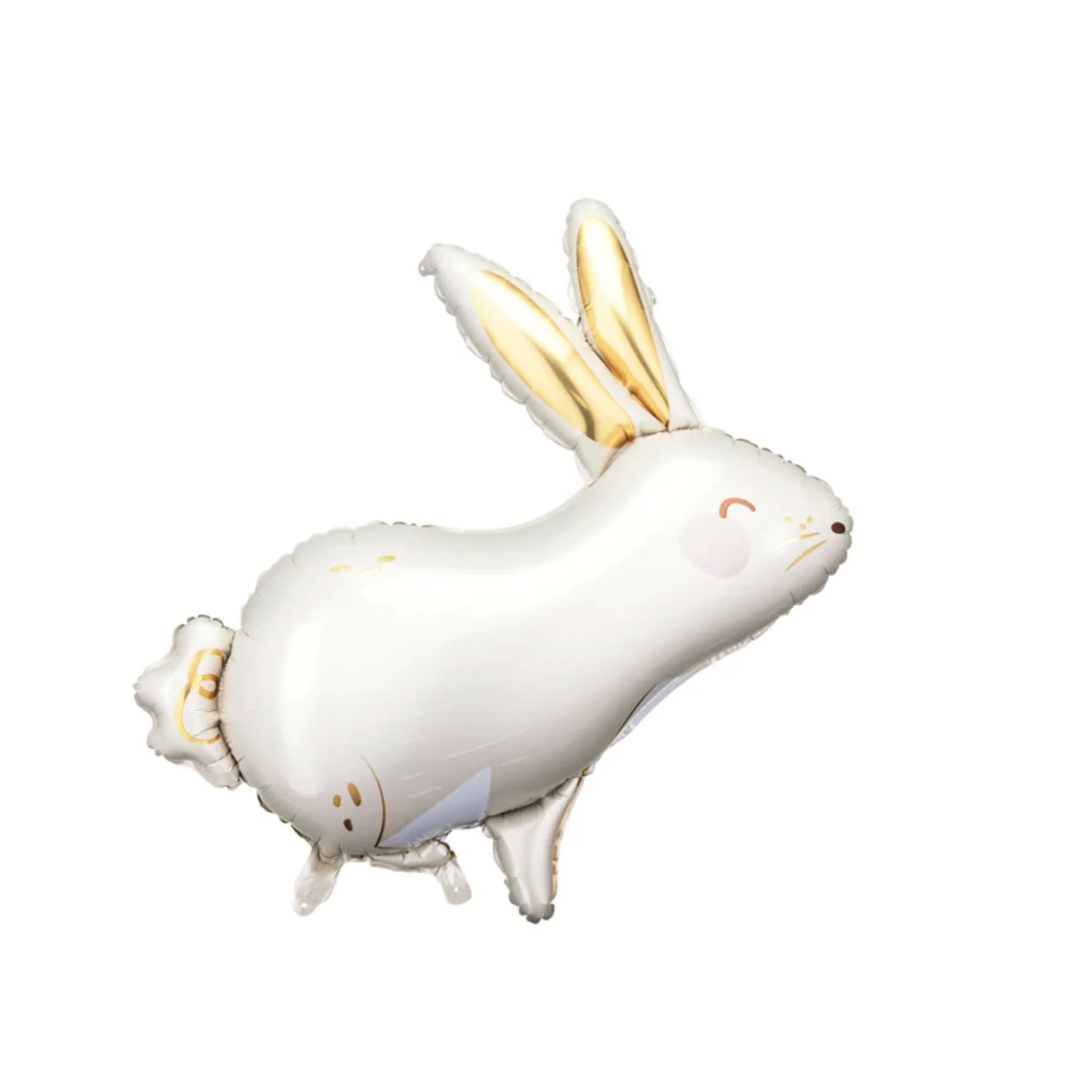 white & gold bunny