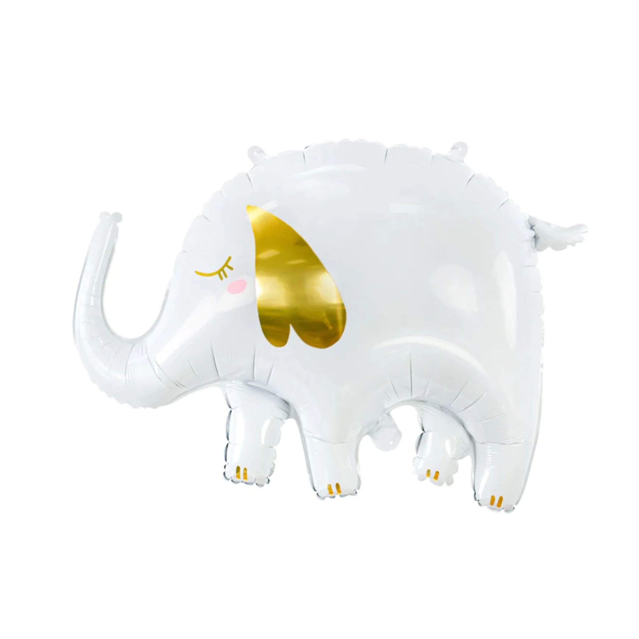 white & gold elephant