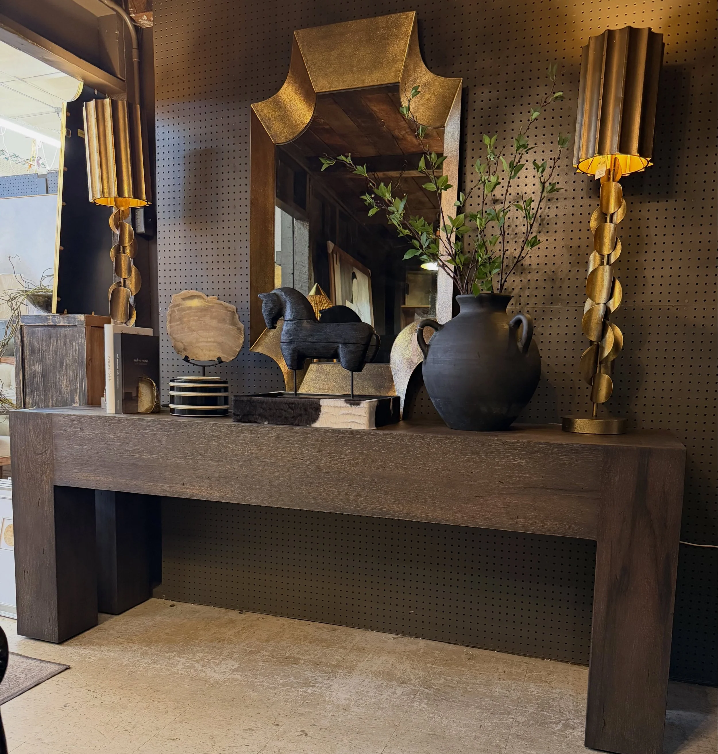 A statement piece with room to make it your own. This Four Hands rustic oak console brings warmth and scale to an entryway or living room, with a clean silhouette that lets the styling shine.
86&Prime; W &times; 20&Prime; D &times; 33&Prime; H
Availa