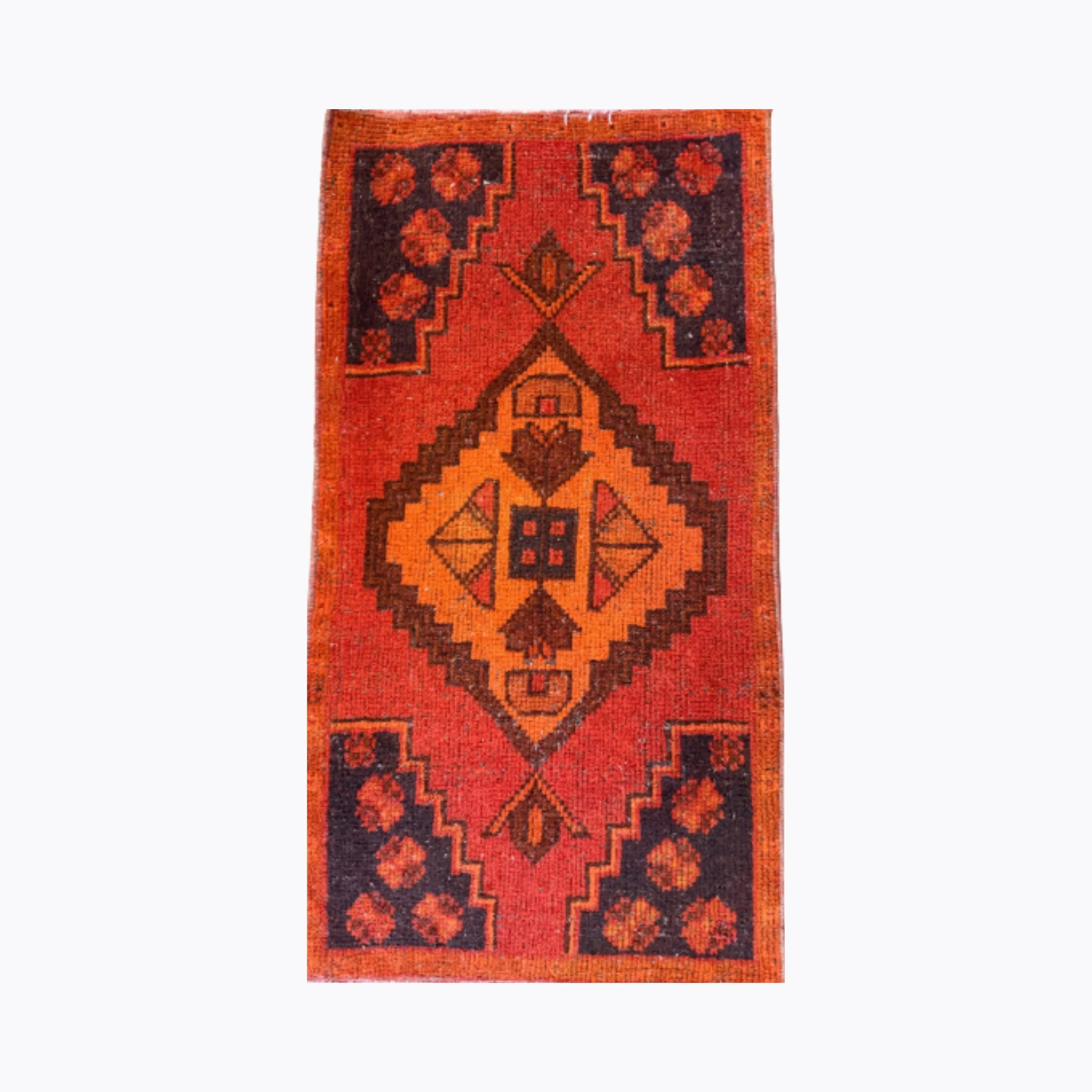 Handwoven Turkish Rug - Geometric Design