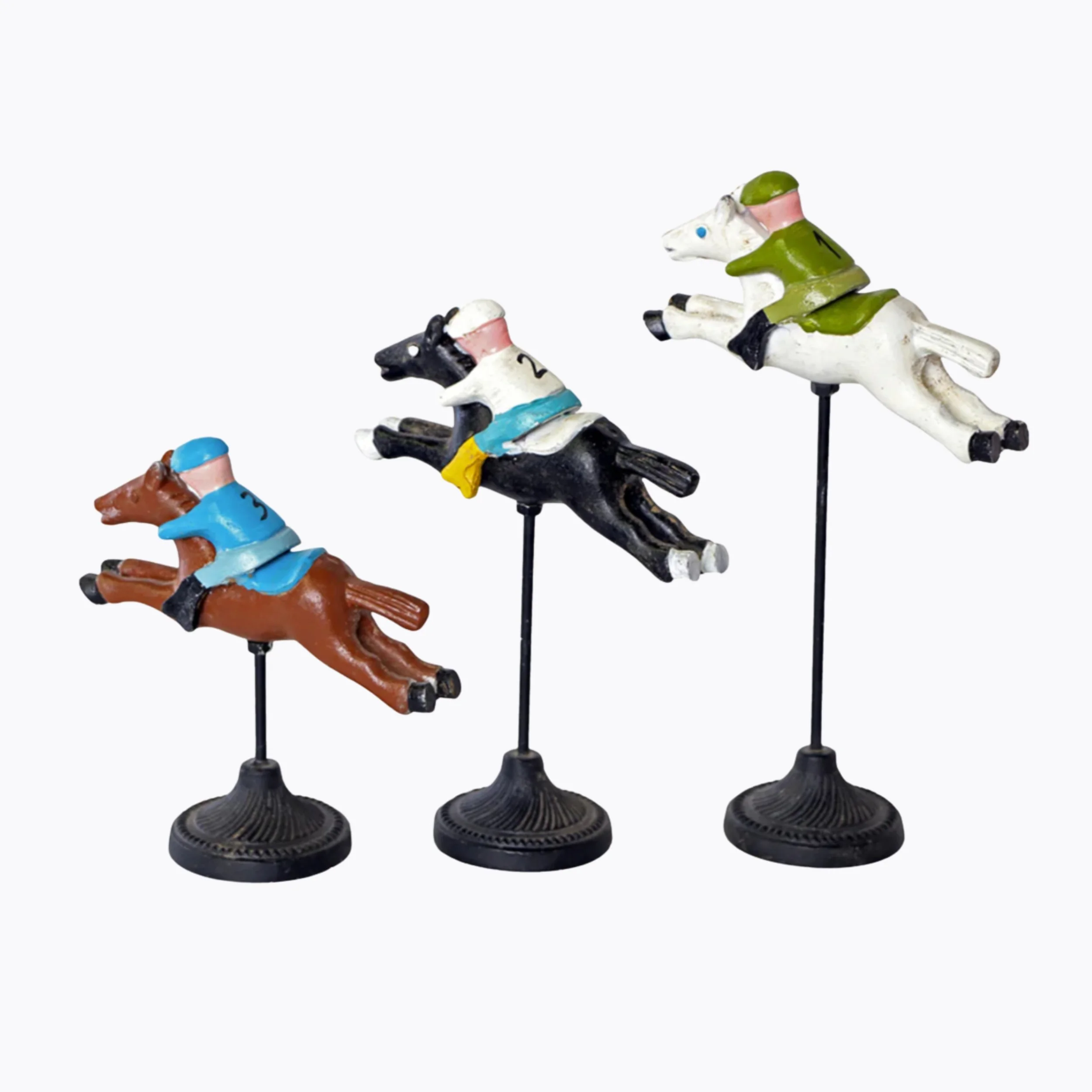 Colorful Jockeys - Set of Three
