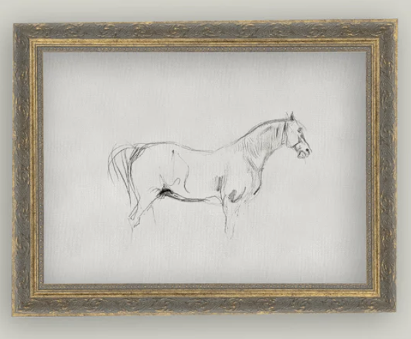 Elegant Horse Sketch Art