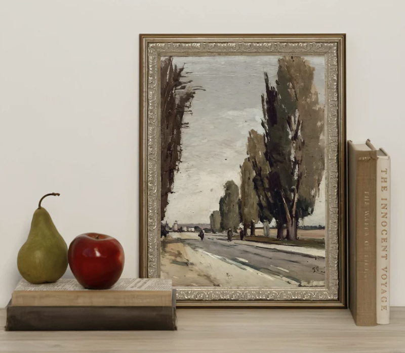 European Tree Lane Petite Painting