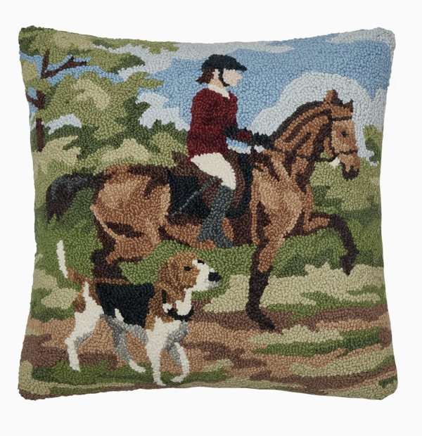 Elegant Hunt Hook Pillow