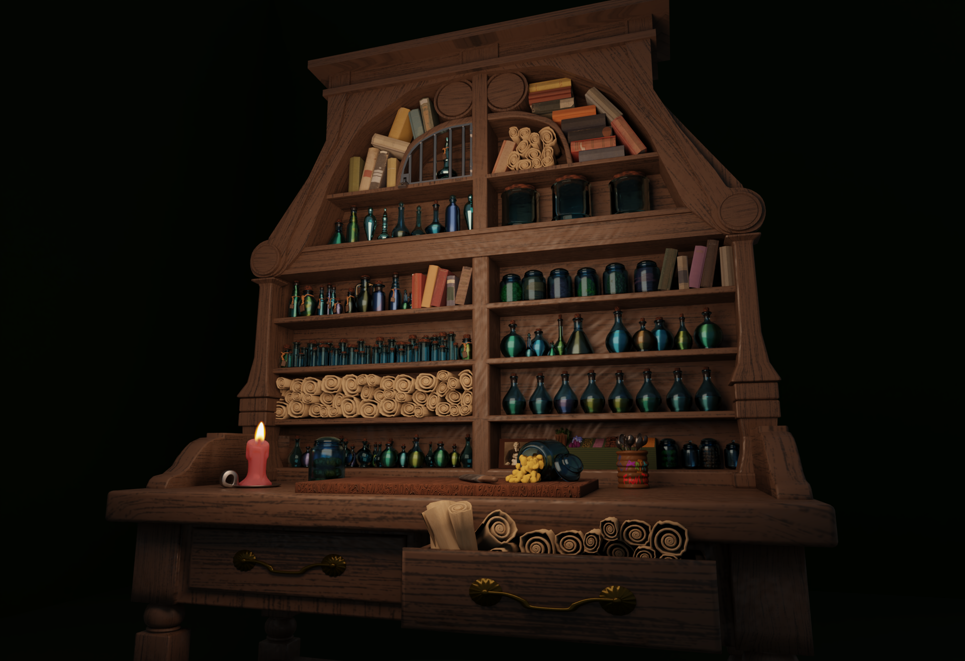 An Alchemist's Shelf