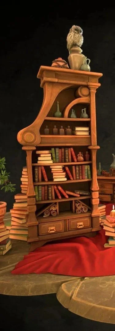 Reference photo used for the shelf by Conrad Johnson