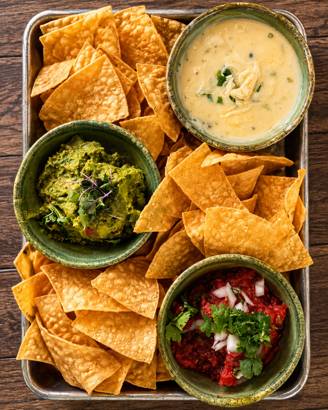DIP TRIO - Queso - Salsa - Gaucamole