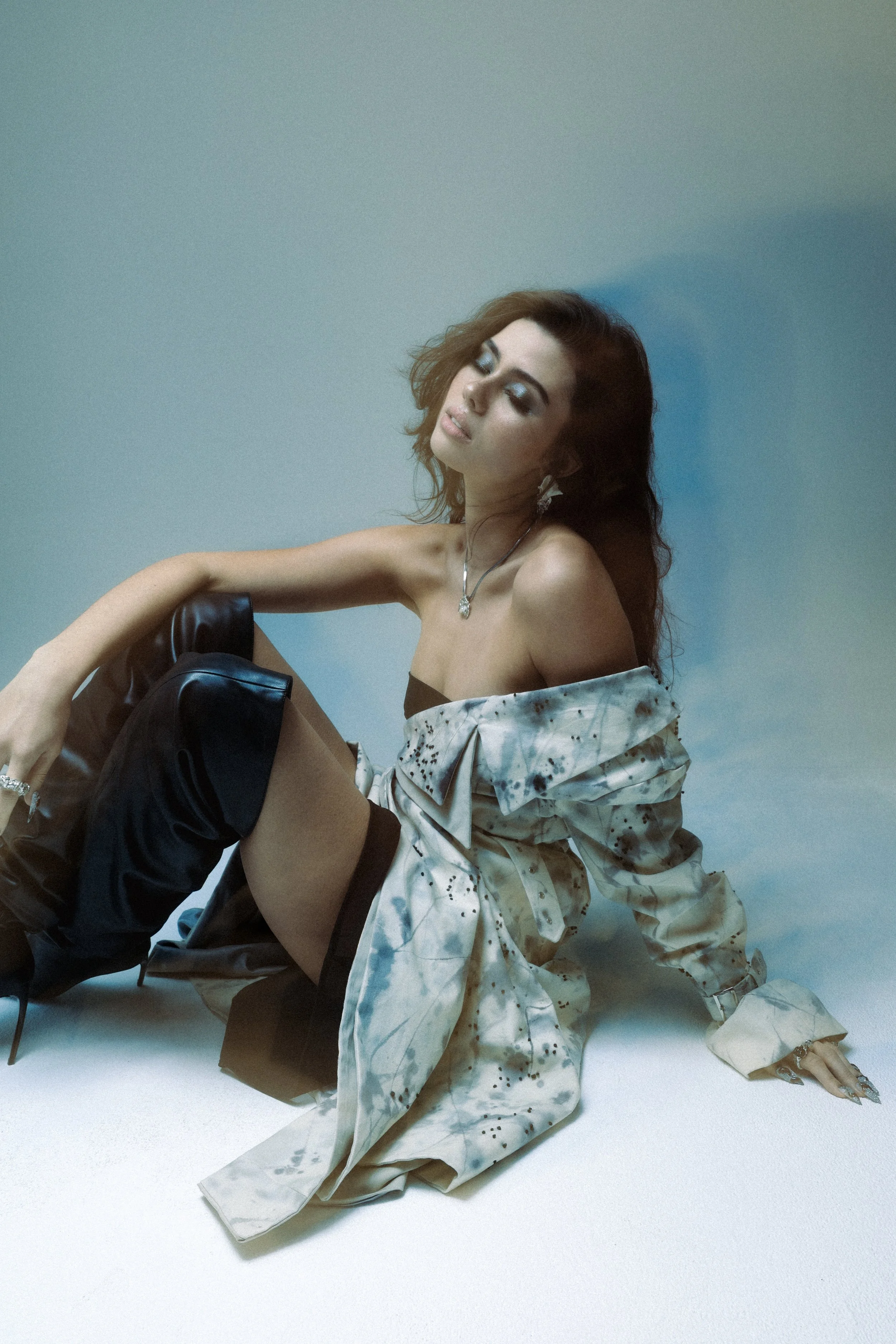 Fashion Design & Styling: Céline Eggenschwiler
Photography: Lisa Luxx
Model: Estelle Sander 
signed at East West Models 
Hair & Makeup: Angelique Waltenberg
Nails: Chrome Nailz
Jewerly: Atelier Park 217

Published at FACES Magazine