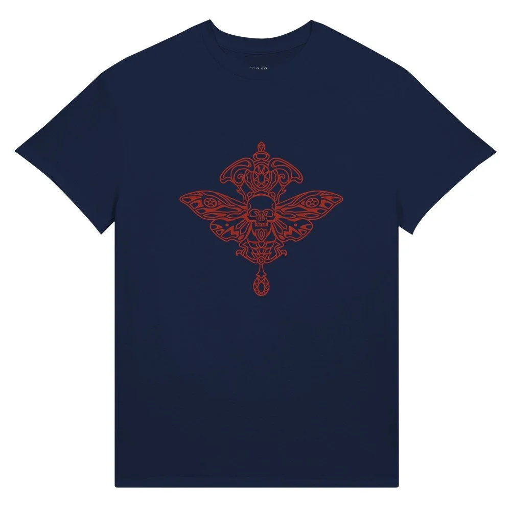 Red Winged Skull - Ultra Cotton Unisex Crewneck T-shirt