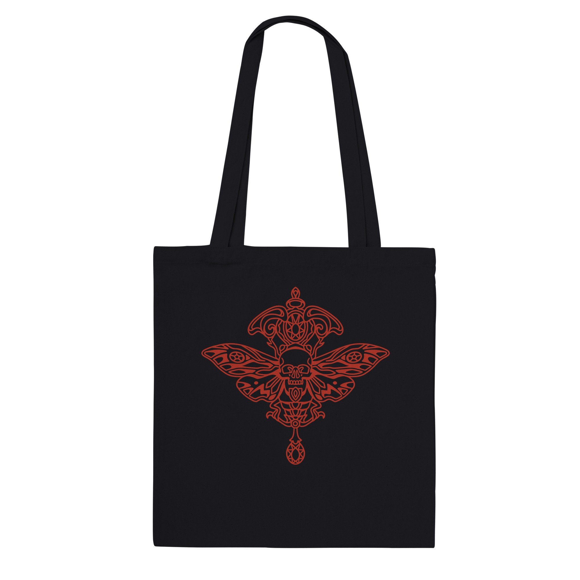 Red Skull & Wings - Classic Tote Bag Black