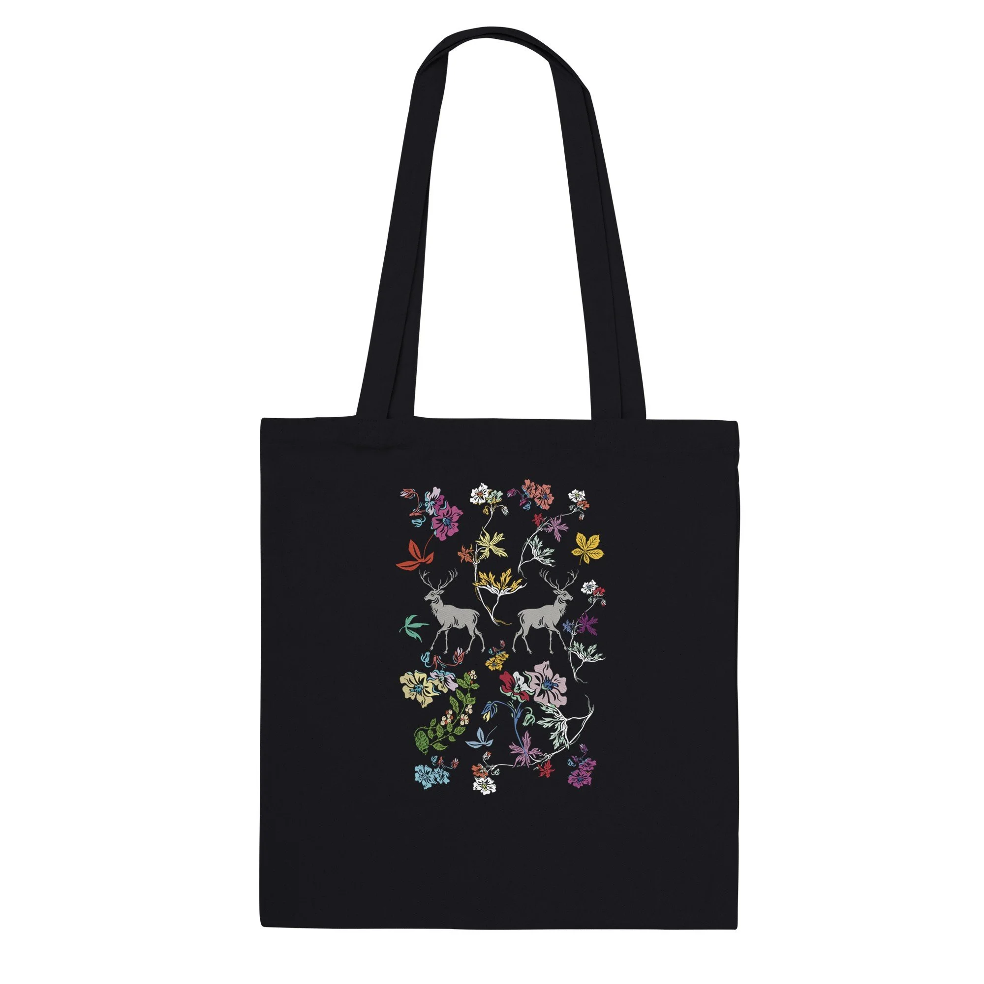 Grey Deer - Classic Tote Bag Black