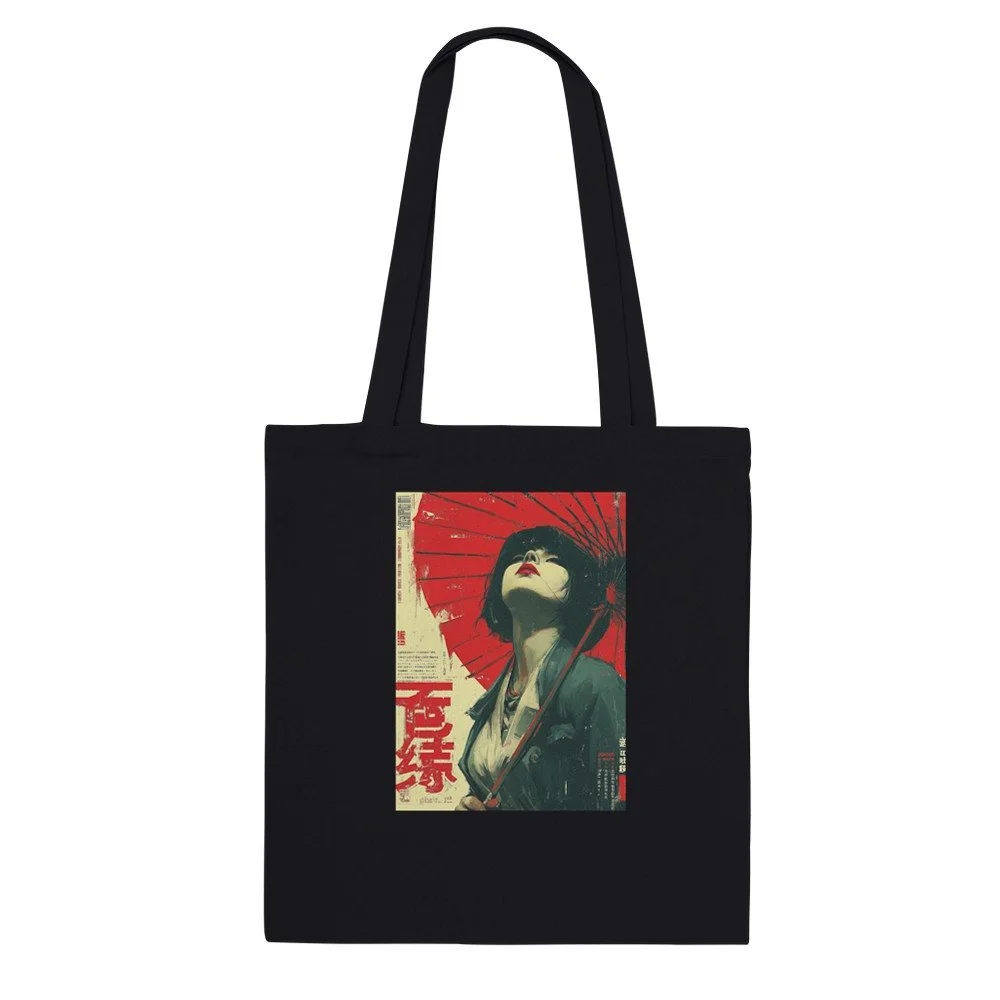 Samurai 0014 - Premium Tote Bag Black