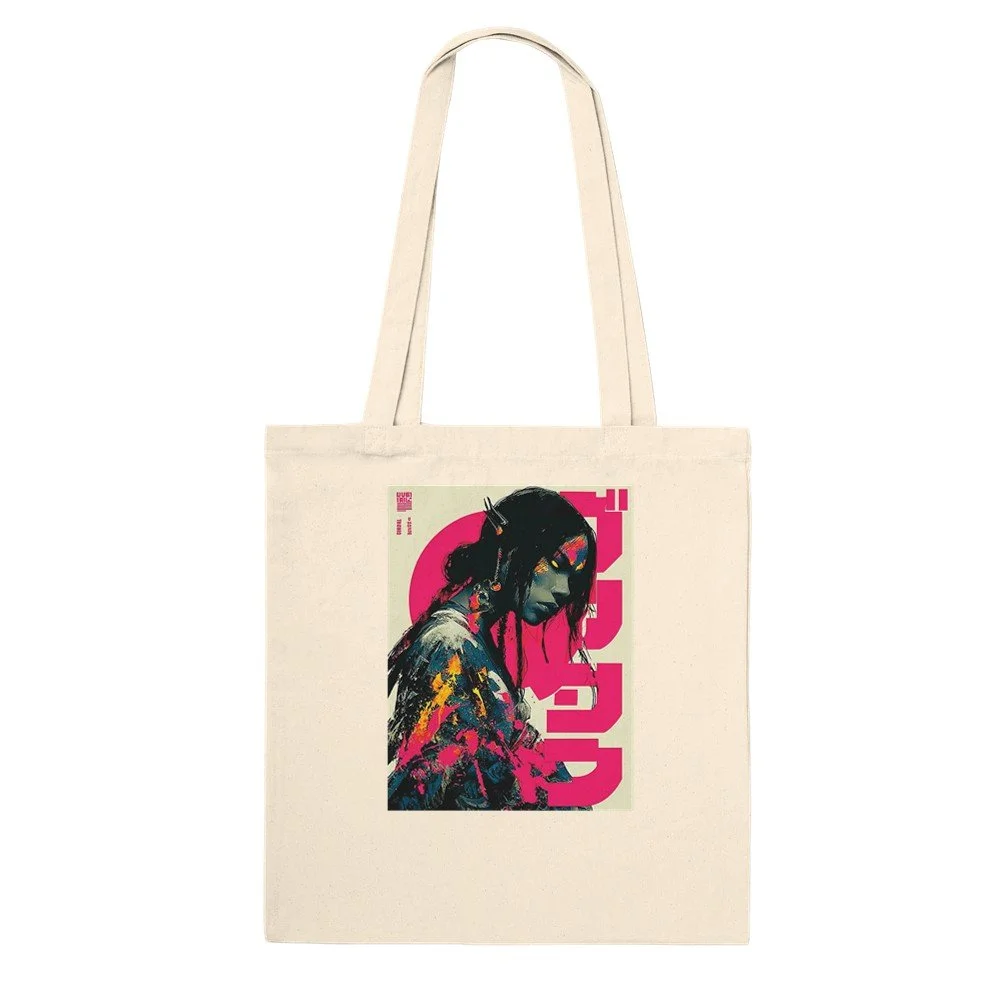 Samurai 0018 - Premium Tote Bag Natural