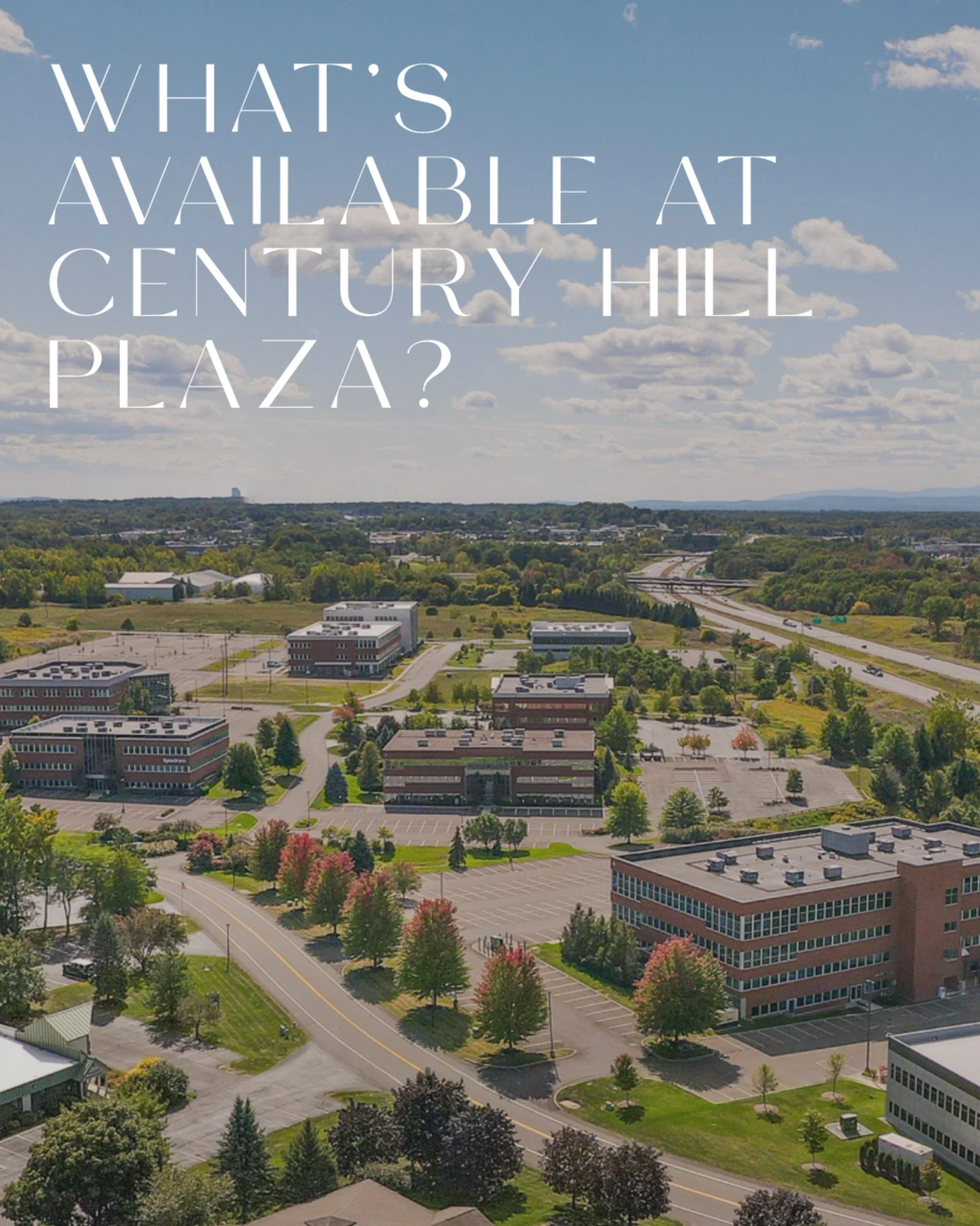 Swipe to check out a few of our available suites at Century Hill Plaza! Latham is the perfect place to grow your business; we have convenient highway access, modern office spaces, and a great property management team. Interested in learning more? Rea
