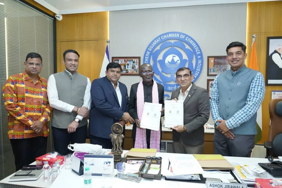 Ghana's High Commissioner to India Strengthens Ghana–India Trade Relations with Visit to Southern Gujarat Chamber