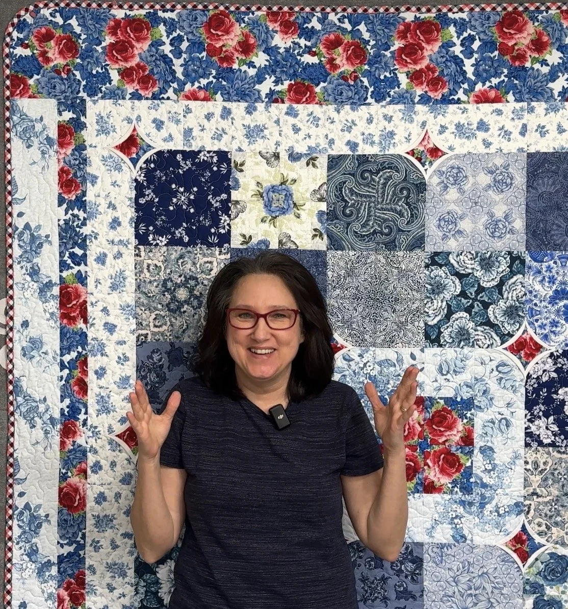 4 patch kaleidoscope quilt tutorial.